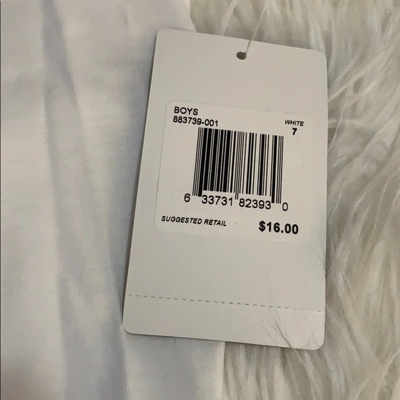 SOLD NWT! Hurley white short sleeve boys t-shirt, size 6 - Picture 3 of 3